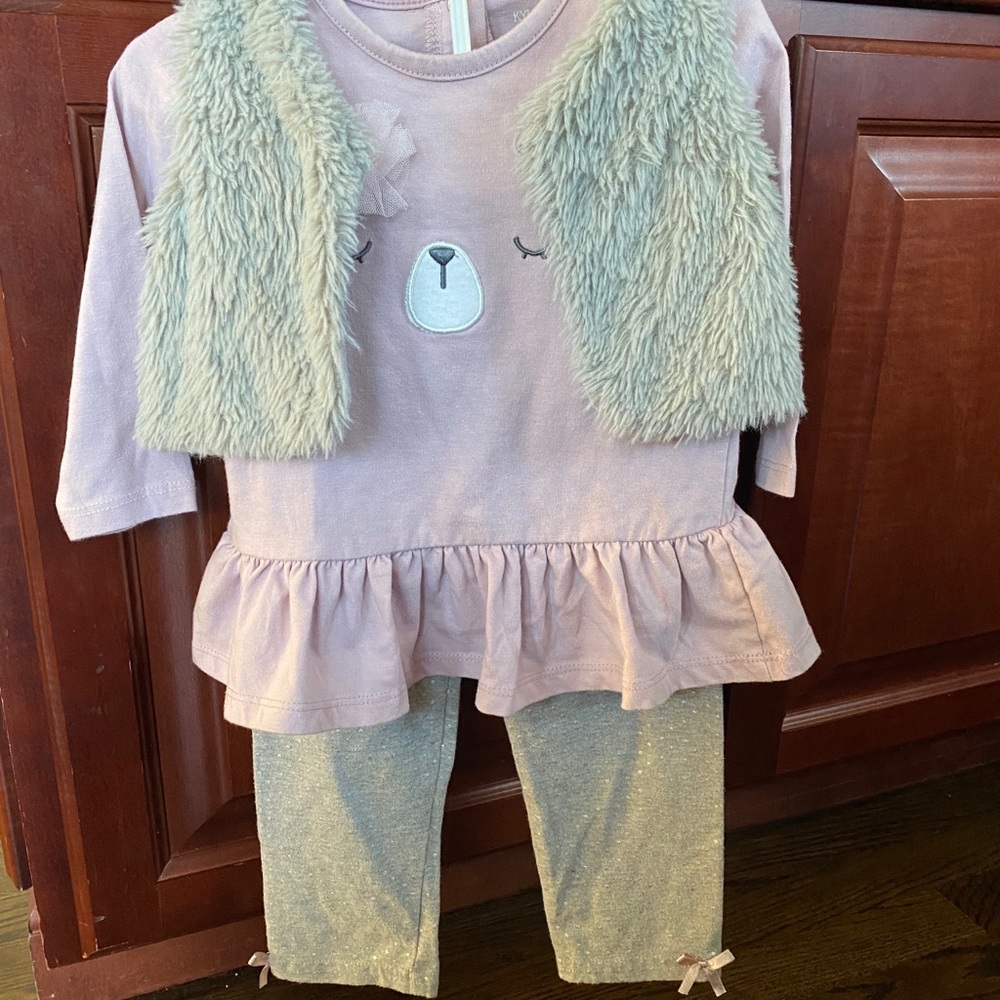 Kyle & Deena 3 Piece Top/Pants/Vest Set Infant 18m